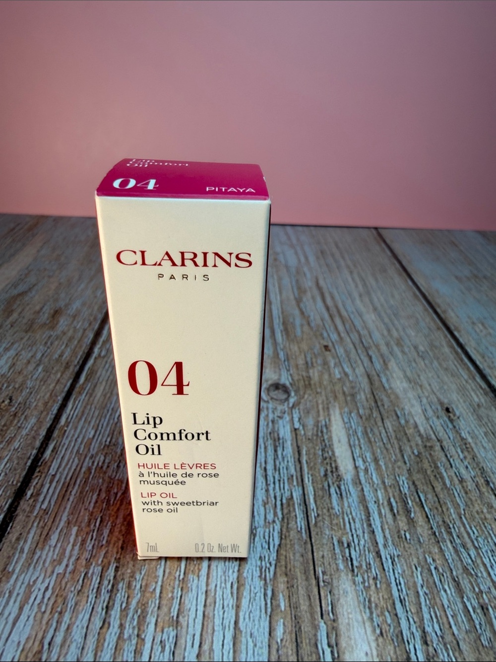 Clarins Lip Comfort Oil Shade 04 Pitaya - Glossy Rose Pink